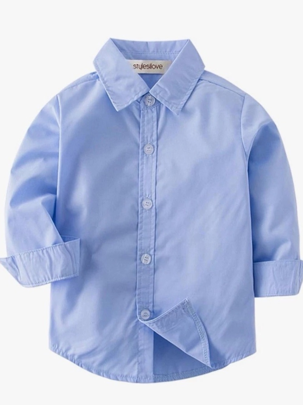 Boys' Light Blue Button-Down Shirt